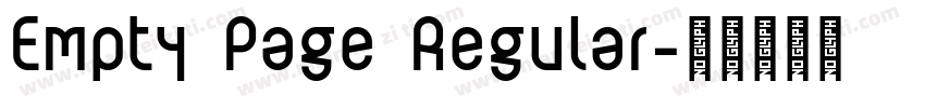 Empty Page Regular字体转换